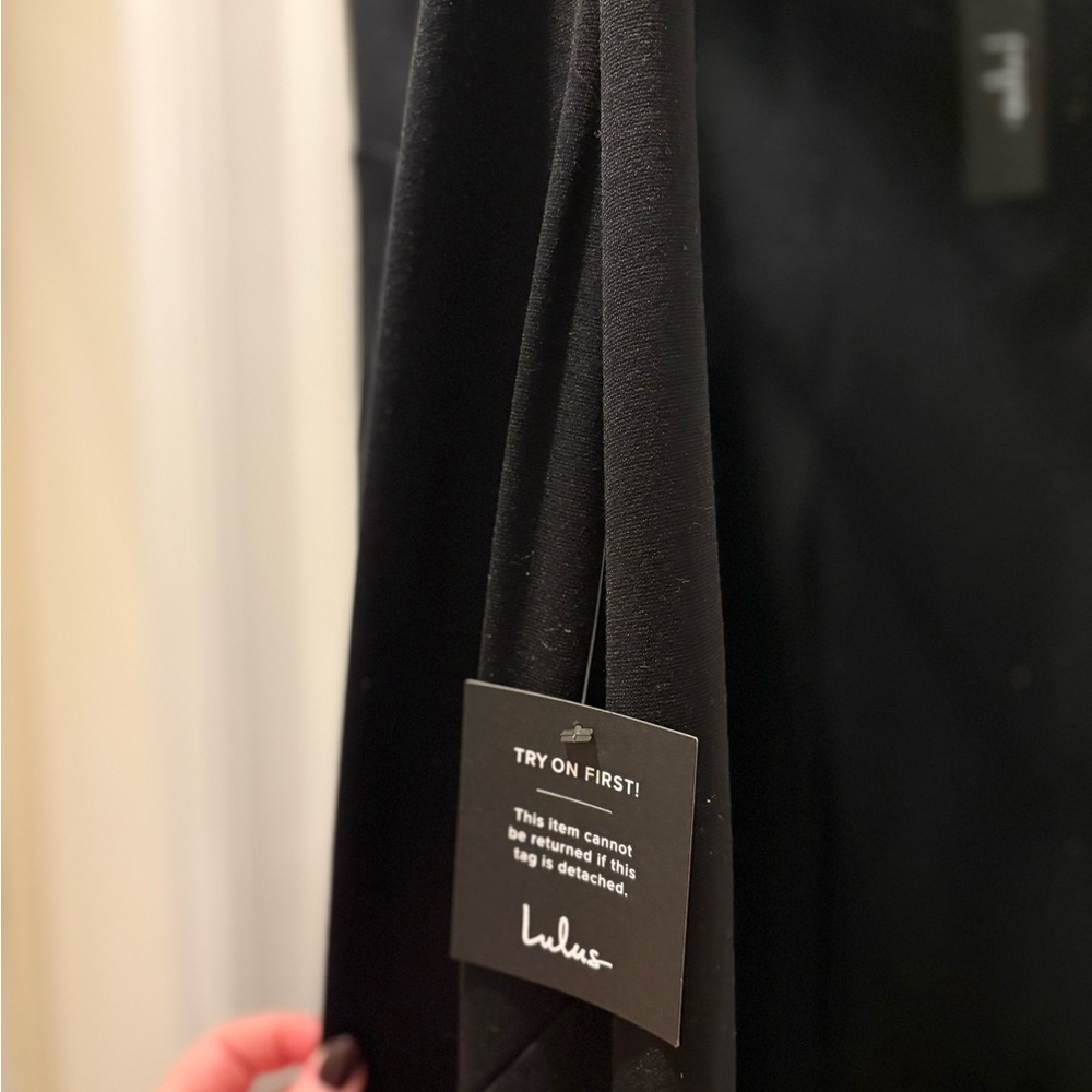 Lulu's Chic Black One-Shoulder Dress - Picture 9 of 9